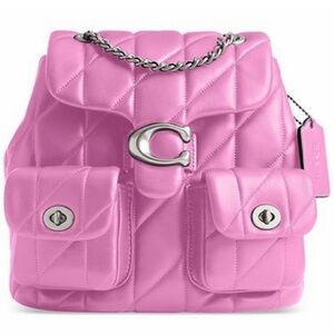 Coach Pink Quilted Tabby Backpack